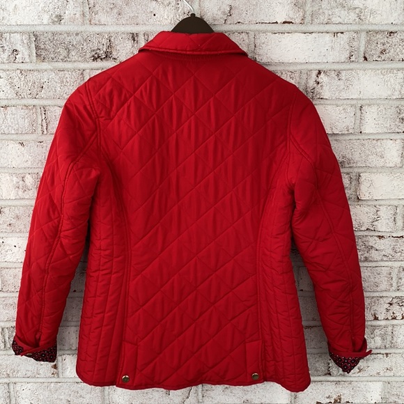 Crown & Ivy Women's Red Button Up Coat Size Small - Picture 4 of 4